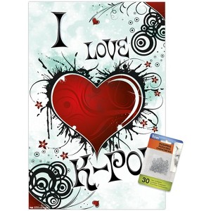 Trends International I Love K-POP Unframed Wall Poster Prints - 1 of 4