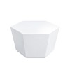 UPHA 28-Inch Hexagon Outdoor Coffee Table – Magnesium Oxide Coffee Table for Patio, Backyard & Garden - 2 of 4