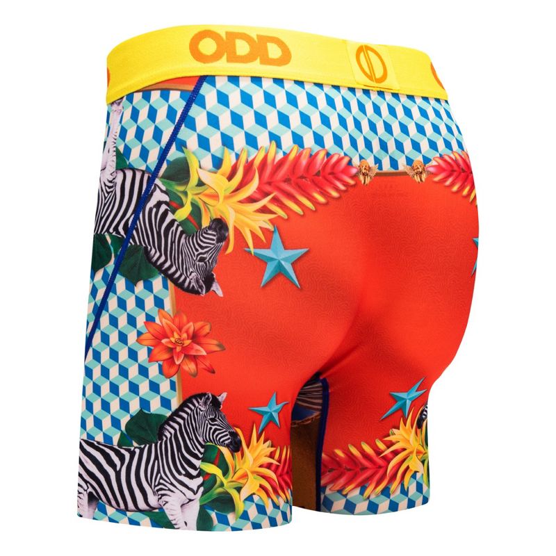 Odd Sox Men's Novelty Underwear Boxer Briefs, Zebras High Fashion, 4 of 6