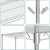 Coucheta 5 Tier Storage Shelves with Wheels, Adjustable Wire Shelving Unit Metal Shelves, Storage Cart Heavy Duty Shelf Rolling Cart - 4 of 4