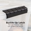 IRIS USA 12.95qt Clear View Plastic Storage Bin with Lid and Secure Latching Buckles - image 4 of 4