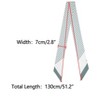 INSPIRE CHIC Women's Striped Print Skinny Long Satin Silky Ribbon Neck Scarves 1Pc - 3 of 4