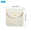 Unique Bargains Jewelry Pouches with Snap Button, Velvet Jewelry Pouches Portable Soft Storage - 2 of 4