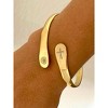 Hollywood Sensation Cross Bracelets, Engraved Bracelets Let your faith be bigger than your fear in Silver or Gold 9 Inches - 3 of 4