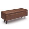 Blanchette Mid Century Square Storage Ottoman - WyndenHall - 3 of 4