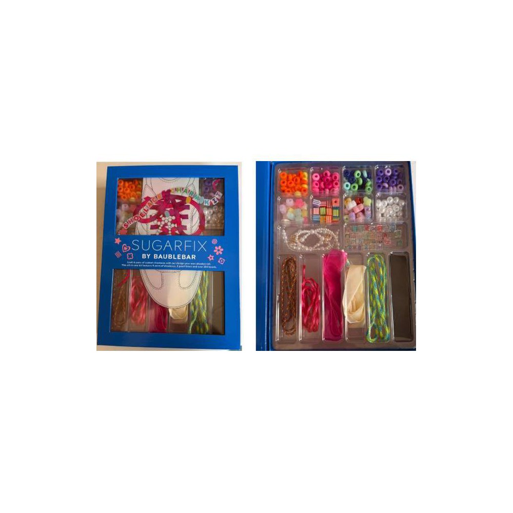 SUGARFIX by BaubleBar 6ct Beaded Shoelace Craft Kit Gift