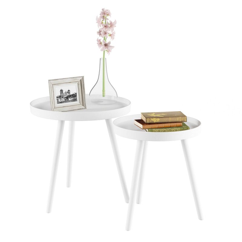 Nesting End Tables with Tray Top - Lavish Home , 2 of 8