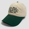 Men's Two Tone Athletic Club Baseball Hat - Cream/Green - 3 of 4