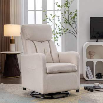 Joyee Swivel Sofa,360 Degree Upholstered Swivel Arm Chair with Pocket Soft Swivel Nursery Chair,Swivel Accent Chair-Maison Boucle