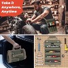 MaseiKar Tool Roll Up Bag, Gifts for Men Dad Husband Him, Portable Foldable Tools Storage for Men, Heavy Duty Tool Organizer - 3 of 4
