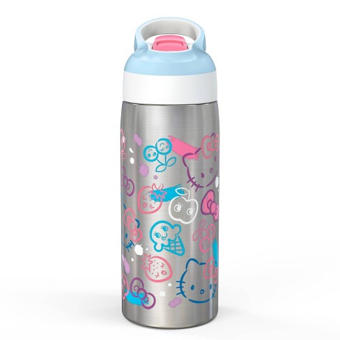 Zak Designs 20oz Stainless Steel Kids' Water Bottle with Antimicrobial Spout 'Disney Lilo and Stitch