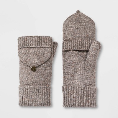 womens flip top mittens