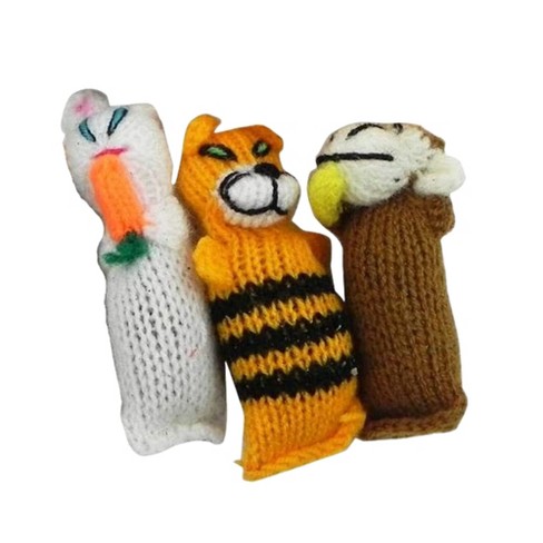 Chilly Dog Large Yarn Hand Knit Wool Mouse Catnip Cat Toy