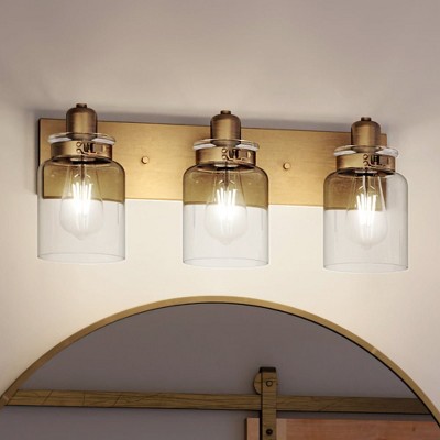 Urban Ambiance Luxury Vintage Bath Light 8.625''H x 21.625''W,  Olde Brass Finish,  Bridgeport Collection, UHP4192