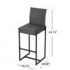 Coolbibila-Set Of 2 Barstool, Bar Chair High For Outdoor, Polyethylene Rattan Bar Chair Stool, Modern Bar Chair, Bar Chair With Back - 4 of 4
