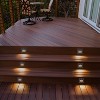 C Cattleya 3.25 in. Hardwired Black Aluminum Motion Sensing LED Outdoor Deck Stair Light with Frosted Acrylic Lens - 2 of 4