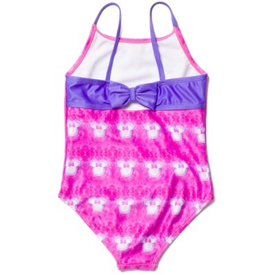 Disney Mickey Mouse & Friends Minnie Mouse Little Girls One Piece Bathing Suit Tie Dye Pink 7-8 — фото 3