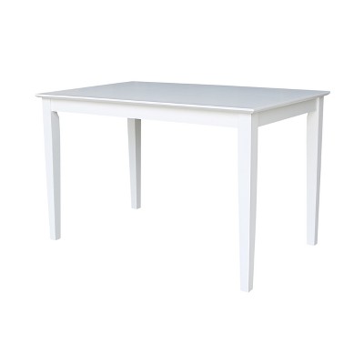 International Concepts Solid Wood Top Table with Shaker Legs