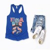 Simply Sage Market Coquette USA Bow Grunge Racerback Tank - 4 of 4