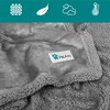 PetAmi Waterproof Dog Blanket for Bed Couch Sofa Cover, Reversible Faux Shearling Fleece Pet Throw - 3 of 4