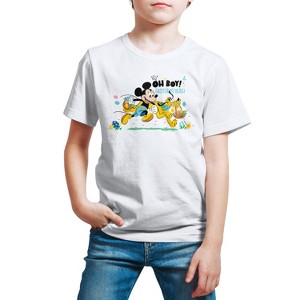Boys' - Disney - Oh Boy Easter Is Here Short Sleeve Graphic T-Shirt - 1 of 4
