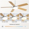 BestParts 42" Modern Ceiling Fan - 3-Color LED, Remote Control, Reversible DC Motor - 3 of 4