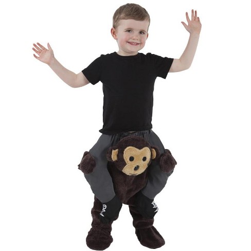 Halloween Express Toddler Monkey Piggyback Costume - Size 2T-4T - Brown