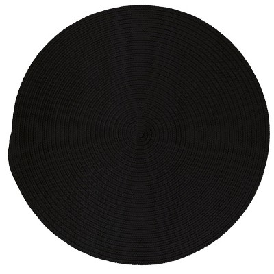 Colonial Mills Boca Raton - Black 4 Ft round Round Rug Indoor/Outdoor 100% Polypropylene