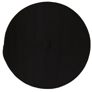 Colonial Mills Boca Raton - Black 7 Ft round Round Rug Indoor/Outdoor 100% Polypropylene - 1 of 4