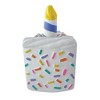 FOUFIT White Birthday Cake Unisex Chew Toy - Case of 3 (6") - 3 of 3