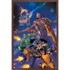 Trends International Marvel Comics Guardians of the Galaxy - Group Screaming Framed Wall Poster Prints - 1 of 4