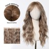 Jessie's Wig Synthetic Wig Long Brown Platinum Highlights Wigs for Women Use Daily Party Cos 24 Inch - 4 of 4