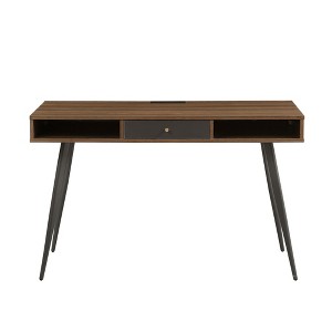 Mid Century Desk with USB Ports and Power Outlet - 1 of 4