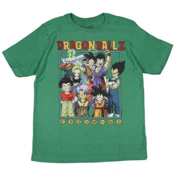 Dragon Ball Z Boys' Character Grouping Anime Martial Arts Kids T-Shirt