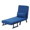 Sapphtopaz 26" Folding Couch Sofa - 4-in-1 Convertible Arm Chair Lounge Sofa Bed, Compact Space-Saving Furniture for Living Room & Small Spaces - 3 of 4