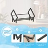 Unique Bargains Stainless Steel Magazine CD Storage Desk Decorative Bookshelf - 3 of 4