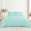 PiccoCasa Washed Brushed Microfiber Soft Duvet Cover Set 3 Pieces including 2 Pillow Cases - 2 of 4