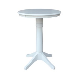 International Concepts 30" Round Top Pedestal Table - 34.9"H - 1 of 4