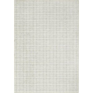 Checkered Easy Jute, Super Soft Rug for Bedroom, Soft Shaggy Plush for Bedroom Dining Room Non-Slip Stain Resistant Under Table Rug - 1 of 4