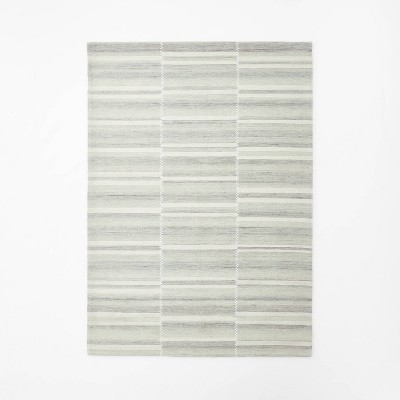 5'x7' Mountainside Mixed Striped Gray - Threshold™ designed with Studio McGee