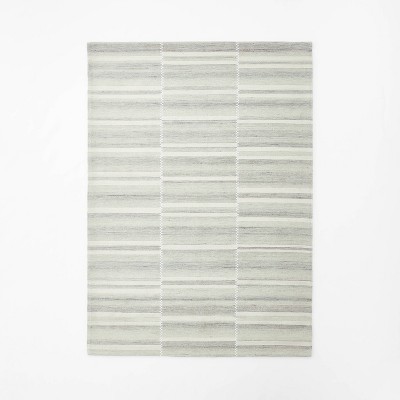 5'x7' Mountainside Mixed Striped Gray - Threshold™ designed with Studio McGee