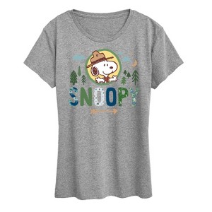 Women's - Peanuts - Ranger Snoopy Short Sleeve Graphic T-Shirt - 1 of 4