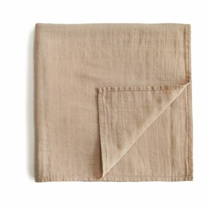 Mushie Muslin Swaddle Blanket Organic Cotton - 1 of 3