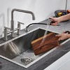 CLIHOME Double Handle Kitchen Sink Faucet with Side Spray And 360 Degree Spout - 2 of 4