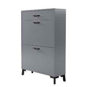 Maliang Shoe Storage Cabinet for Entryway, Hidden Shoe Rack Storage Organizer, 32"W x 10''D x 43''H - 1 of 4
