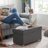 SONGMICS Storage Ottoman, Folding Storage Bench, Ottoman with Storage, Storage Ottoman Bench - 4 of 4