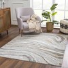 Hauteloom Live Marble Gray & Gold Area Rug - 2 of 4