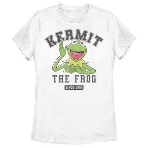 Women's The Muppets Kermit 1955 Collegiate T-Shirt - 1 of 4