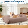 A Dog Bed Suitable for You and Your Pet, Featuring A Semi-Enclosed Plush Design for Naps, an Adorable Double-Ear Style, and Comes with A Pillow - 4 of 4