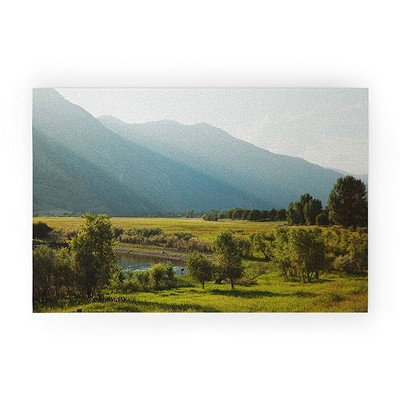 Kevin Russ Wading Deer Welcome Mat - Society6